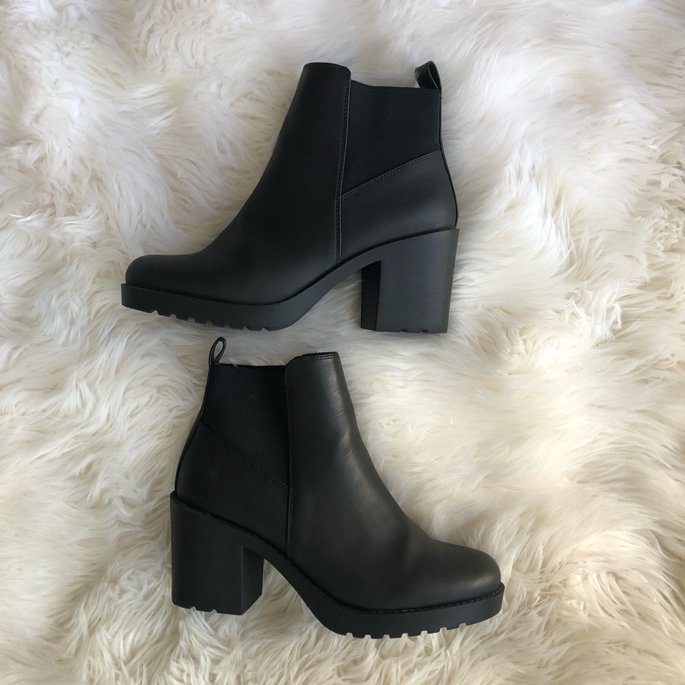 Black Ankle Combat Boot